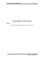 Tài liệu Đồ án môn học điện tử ứng dụng: THIẾT KẾ BỘ PID SỐ ĐIỀU KHIỂN TỐC ĐỘ ĐỘNG CƠ DC pptx