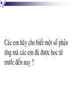 Tài liệu Phản ứng trao đổi trong các dung dịch các chất điện li doc
