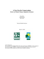 Tài liệu A New Era for Conservation docx