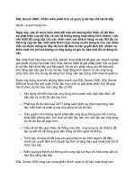 Tài liệu SQL Server 2005 - Phần mềm phân tích và quản lý dữ liệu thế hệ kế tiếp doc