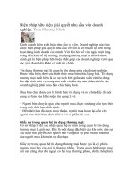 Tài liệu Biện pháp hữu hiệu giải quyết nhu cầu vốn doanh nghiệp. docx