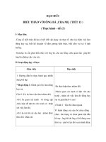 Tài liệu Đạo đức - HIẾU THẢO VỚI ÔNG BÀ ,CHA MẸ ( TIẾT 13 ) ( Thực hành - tiết 2 ) doc