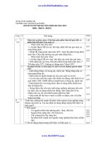 đáp án đề thi thử môn địa lý