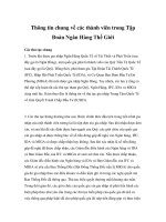 Tài liệu Thông tin chung về các thành viên trong Tập Đoàn Ngân Hàng Thế Giới doc