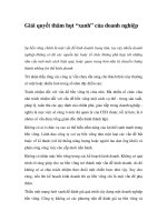 Tài liệu Giải quyết thâm hụt “xanh” của doanh nghiệp pptx