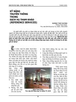 Tài liệu KỸ NĂNG TRUYỀN THÔNG TRONG DỊCH VỤ THAM KHẢO (REFERENCE SERVICES) docx