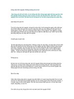 Tài liệu Công việc tình nguyện: Không lương mà có lợi pdf