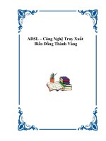 Tài liệu ADSL – Công nghệ truy xuất biến đồng thành vàng ppt