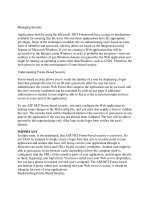 Tài liệu Managing Security docx