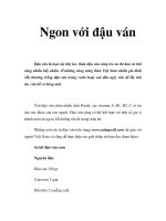 Tài liệu Ngon với đậu ván pptx