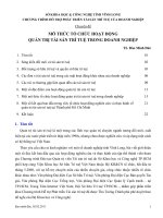 MÔ THỨC TỔ CHỨC HOẠT ĐỘNGQUẢN TRỊ TÀI SẢN TRÍ TUỆ TRONG DOANH NGHIỆP 