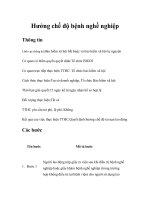 Tài liệu Hưởng chế độ bệnh nghề nghiệp docx