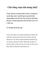 Tài liệu Chớ uống rượu khi mang thai! ppt