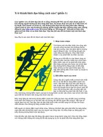 Tài liệu Trở thành lãnh đạo bằng cách nào docx