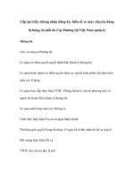 Tài liệu Cấp lại Giấy chứng nhận đăng ký, biển số xe máy chuyên dùng bị hỏng, bị mất do Cục Đường bộ Việt Nam quản lý doc