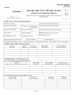 Tài liệu Bảng dữ liệu ứng viên pdf