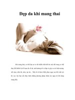 Tài liệu Đẹp da khi mang thai docx