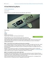 6 email marketing myths 