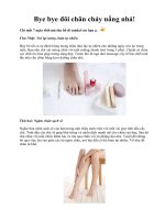 Tài liệu Bye bye đôi chân cháy nắng nhá! pptx