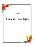 Tài liệu Gíao án Tóan lớp 5 doc