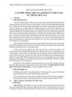 Tài liệu CÁI NHÌN TỔNG THỂ VỀ LẠM PHÁT Ơ ̉ VIỆT NAM TỪ TRƯỚC ĐẾN NAY ppt