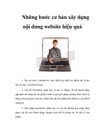 Tài liệu Những bước cơ bản xây dựng nội dung website hiệu quả pdf