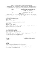 Tài liệu Mẫu báo cáo về kế hoạch xây lắp các công trình xử lý và bảo vệ môi trường pptx