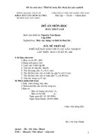 THIẾT kế máy đào THUỶ lực gầu NGHỊCH lắp TRÊN máy cơ sở PC 400 