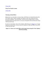 Tài liệu [ Team LiB ] Using Your Email Accounts [ Team LiB ] Choosing an Email Editor Outlook has two email doc