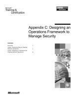 Tài liệu Appendix C: Designing an Operations Framework to Manage Security pptx