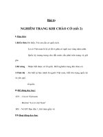 Tài liệu Giáo án Đạo đức lớp 1 - Bài 6: NGHIÊM TRANG KHI CHÀO CỜ (tiết 2) pdf