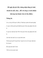 Tài liệu Đề nghị cấp lại Giấy chứng nhận đăng ký kinh doanh do mất, cháy…đối với công ty trách nhiệm hữu hạn hai thành viên trở lên ppt