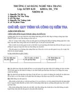 Tài liệu QUY TRÌNH VÀ CÔNG CỤ KIỂM TRA ppt