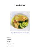 Tài liệu Gà nấu Kiwi pptx