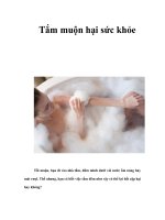 Tài liệu Tắm muộn hại sức khỏe pdf