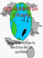 Tài liệu Cơ sở luật pháp của quản lý môi trường pdf