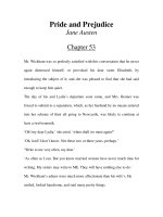 Tài liệu LUYỆN ĐỌC TIẾNG ANH QUA TÁC PHẨM VĂN HỌC-Pride and Prejudice -Jane Austen -Chapter 53 pdf