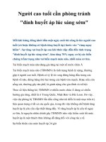 Tài liệu Người cao tuổi cần phòng tránh pptx