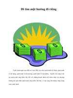 Tài liệu Đi tìm một hướng đi riêng ppt
