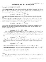 Tài liệu ĐỀ CƯƠNG HỌC KÌ I MÔN VẬT LÝ pptx