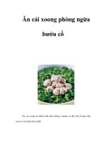Tài liệu Ăn cải xoong phòng ngừa bướu cổ pptx