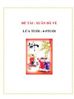 Tài liệu ĐỀ TÀI : XUÂN ĐÃ VỀ - LỨA TUỔI : 4-5TUỔI pdf