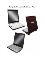 Tài liệu Hướng dẫn Mua máy tính xách tay - Phần 1 pdf