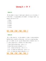 Tài liệu Quang học - Đề 5 ppt