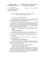 Tài liệu BỘ NÔNG NGHIỆP VÀ PHÁT TRIỂN NÔNG THÔN ppt