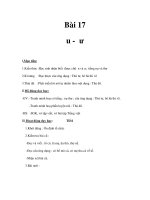 Tài liệu Tiếng việt 1 - Bài 17, 18 doc