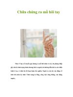 Tài liệu Chữa chứng ra mồ hôi tay docx