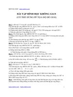 Tài liệu Bài tập hình học không gian (Có thể dùng PP tọa độ để giải) docx