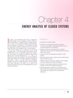 Chapter 04   ENERGY ANALYSIS OF CLOSED SYSTEMS 