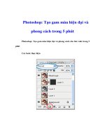 Tài liệu Photoshop: Tạo gam màu hiện đại và phong cách doc